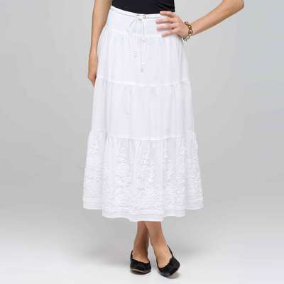 Long Tiered Skirt