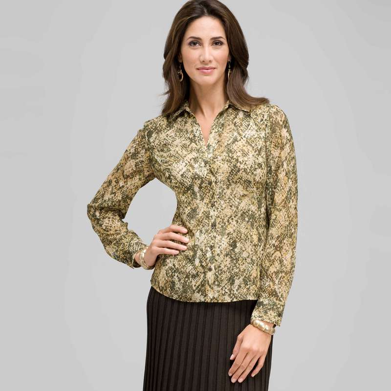 Classic Blouse, Multi, large image number 0